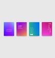 abstract gradient color pattern texture for book vector image
