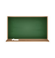 realistic blackboard with empty green space vector image