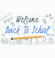 back to school vector image vector image