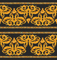 golden baroque rich luxury pattern vector image vector image