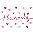 collection heart icons vector image