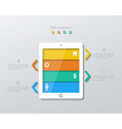 paper tablet computer infographic vector image vector image