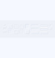 rectangular white neumorphism buttons convex vector image