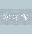 collection of snowflakes vector image