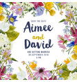 wedding invitation card vector image