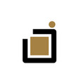 letter j modern logo vector image