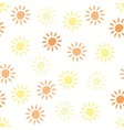 pattern with sun symbols vector image