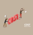 3d isometric flat conceptual vector image vector image