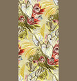 colorful design flower art painting decoration vector image