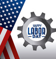 happy labor day design vector image