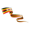 uganda flag on a white vector image