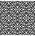 black and white swirls pattern vector image vector image