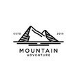 mountain logo design inspiration vector image
