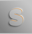 realistic 3d font vector image