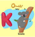 letter k child s alphabet graphics vector image vector image