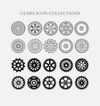 gear icon set vector image