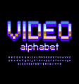 pixel font vector image