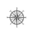 vintage compass symbol and sign vector image vector image