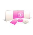 cd and book presentation 3d vector image