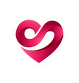 love letter s logo vector image