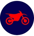 motocross dirt-bike sign vector image vector image