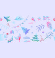 seamless pattern with winter items vector image