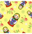 seamless russian doll vector image vector image