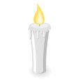 burning candle vector image