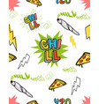 chill set pattern vector image
