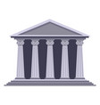 ancient greece building theatre cultural heritage vector image