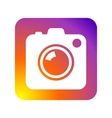 photo camera icon flat web sign symbol logo label vector image vector image