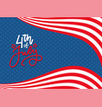 4th july celebration banner greeting card vector image