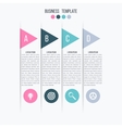 arrow infographic banner vector image