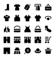 clothes icons 10 vector image