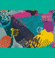 colorful collage contemporary seamless vector image vector image