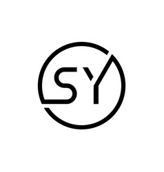 Ap brush letter logo design creative brushed Vector Image