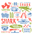 set of graphic elements vector image