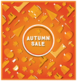 autumn sale banner vector image
