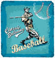 baseball classic batter vector image vector image