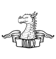 dragon head fantastic lizard vector image