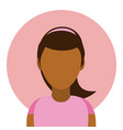 woman avatar profile vector image