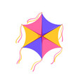 flying kite entertainment and active pastime vector image vector image