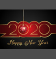 happy new year background with decorative text vector image