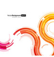 multicolored cyberspace curved structure hi tech vector image