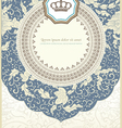 baroque card vector image vector image