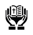 catholic religion icon vector image vector image