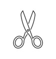scissors outline icon vector image