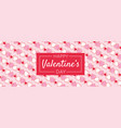 valentines day banner template vector image vector image
