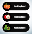 healthy food infographics vector image