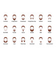 man beards and mustaches vector image